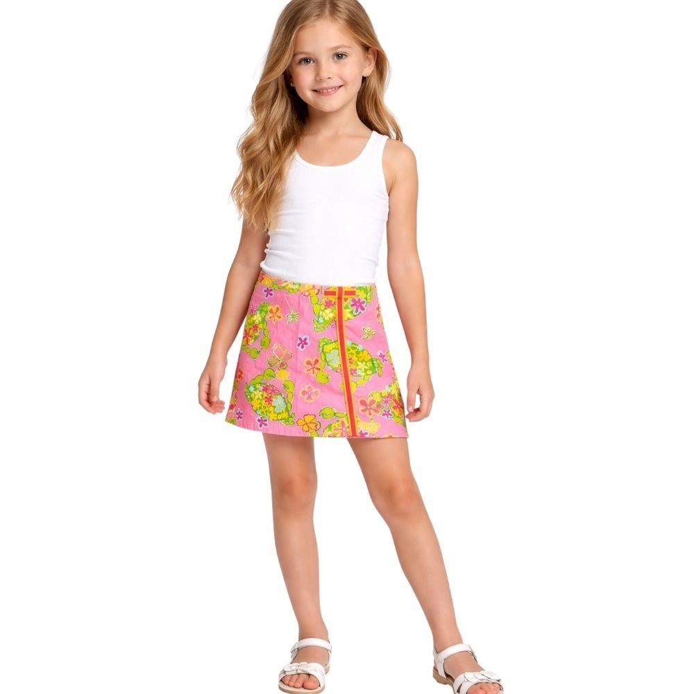 LILLY PULITZER Girls Tropical Floral Mini Skirt